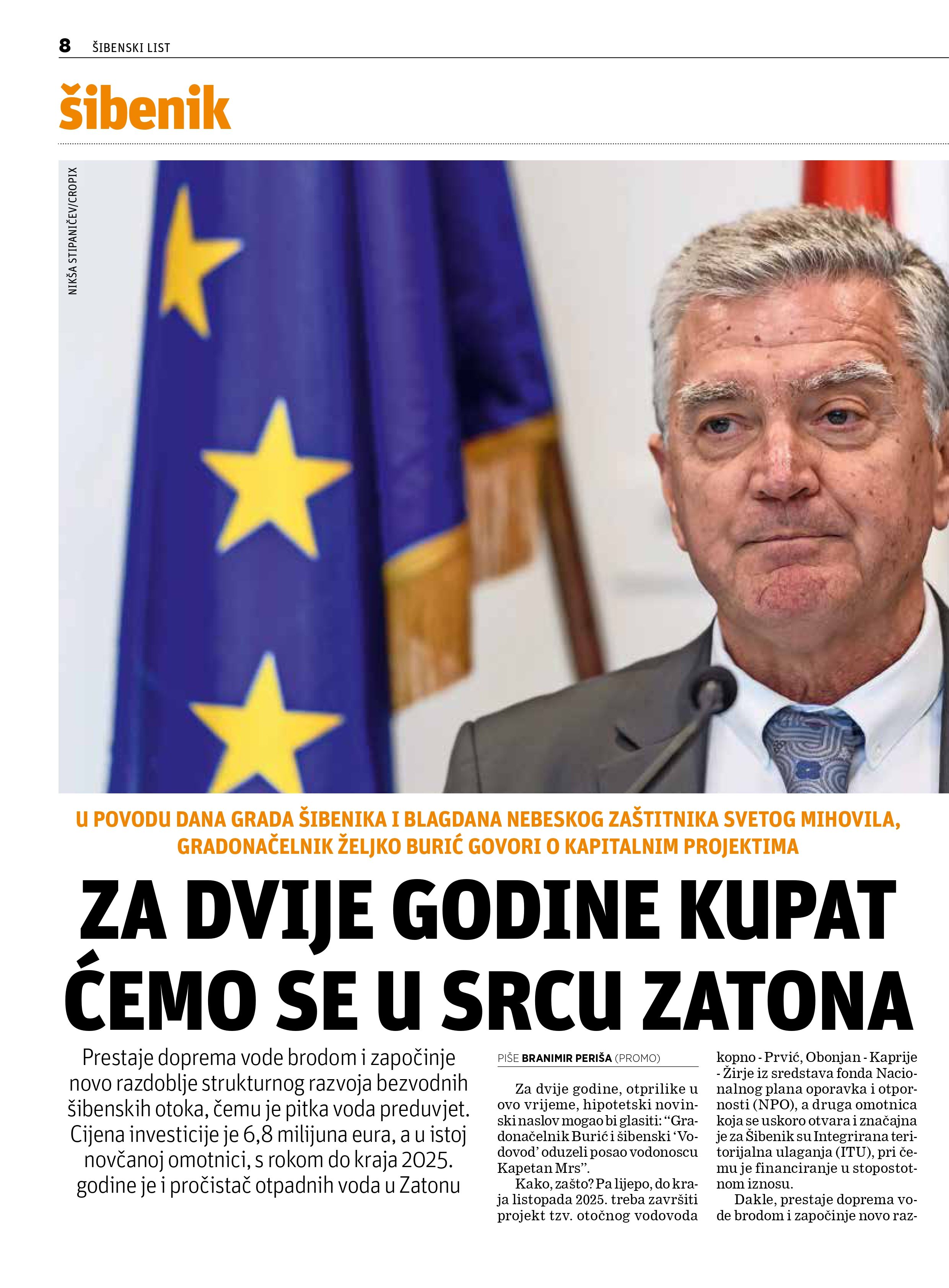 Gradonačelnik Željko Burić govori o kapitalnim projektima